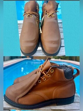 Vintage Iron Age Groundbreaker Safety boots Mens 8~NWT